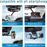 360° Car Rear View Mirror Mount Holder Multifunctional Universal Phone Stand AU