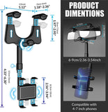 360° Car Rear View Mirror Mount Holder Multifunctional Universal Phone Stand AU