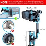 360° Car Rear View Mirror Mount Holder Multifunctional Universal Phone Stand AU