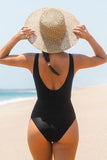 CUPSHE Leona Striped Cutout One Piece Swimsuit M/10
