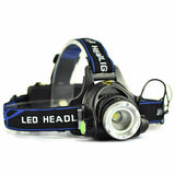 00000LM Rechargeable Headlight Zoomable LED Headlamp CREE XML T6 Head Torch