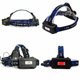 00000LM Rechargeable Headlight Zoomable LED Headlamp CREE XML T6 Head Torch