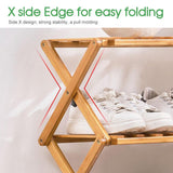 3-6 Tiers Shoe Rack Bamboo Folding