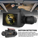 1080P Dual Dash Cam Uber Car 3" IR Night Vision Video Recorder Camera G sensor