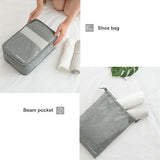 7Pcs Au Packing Cubes Travel Pouches Luggage Organiser Clothes Suitcase Bag