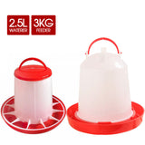 Automatic Chicken Bird Chook Poultry Feeder Drinker Chicken Poultry Waterer