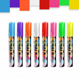 8pcs 3mm Liquid Chalk Marker Pens LED Writing Board Glass Art Pen Window AU