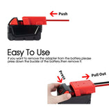 DIY For Milwaukee M18 XC 18V DIY Project Battery Adapter/BASE Power 2 Wirings