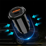 30w 5A Car Quic Charger PD QC4.0 FAST Charge USB Type C Charging Adapter 12-24v