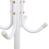 12 Hook 3-Tier Coat Hat Clothes Rack Free Standing Metal Tree Style Hanger White