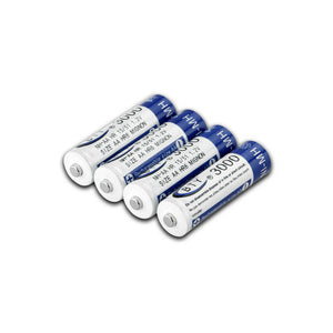 4x Rechargeable Battery NI-MH 1.2V 3000mAh AA Recharge Batteries