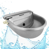 Stainless Water Trough Bowl Automatic Drinking For Dog Horse Chicken Auto Fill