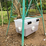 New Chicken Feeder Poultry Pro Feeder DIY Port PVC Gravity Fed Chicken Feeder