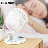 Portable Desk Fan Mini Usb Rechargeable Quiet Cooler Table Clip Pram Cooling AU