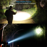 Super Bright Zoomable Torch Led Flashlight USB Rechargeable Tactical light AU