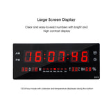 Digital Home Large Big Jumbo LED Wall Desk Clock With Calendar Temperature