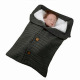 Winter Wrap Thick Sleeping Bags Baby Swaddle Blanket Warm Infant Stroller Knit