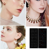 60pcs Nose Studs Zirconia Gem L Steel Ring Bar Body Piercing Jewellery Pin Bulk