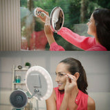 10X Magnifying Makeup Mirror With LED Light Cosmetic 360° Rotation Flexible AU
