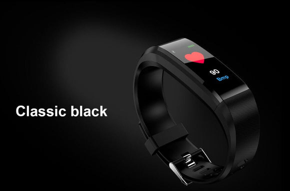 Blood Pressure Heart Rate Monitor Fitness Tracker Smart Bracelet Watch Wristband