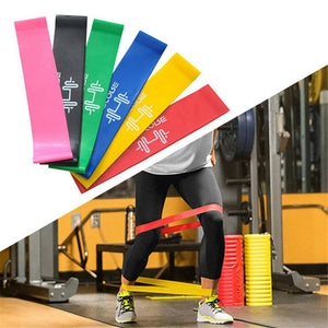 6PCS Resistance Bands Strength Arms Legs Exercise Fitness Gym Crossfit Yoga AU