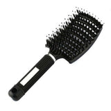 Nylon Bristle Detangling Boar Hair Brush Head Scalp Massage Vented Comb AU