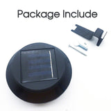 1x Solar Power 3LED Fence Light Outdoor Garden Wall Pathway Lamp