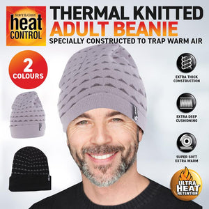 2Pcs Beanie Mens Heat Control Thermal Lined Rolled Cuff Shapes