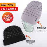 2Pcs Beanie Mens Heat Control Thermal Lined Rolled Cuff Shapes