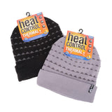 2Pcs Beanie Mens Heat Control Thermal Lined Rolled Cuff Shapes