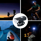 Bike Front Rear Light USB Rechargable Lamp Flashlight Bicycle LED