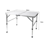 Folding Camping Table Aluminium Portable Picnic Outdoor Foldable Tables BBQ Desk