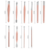 18PCS Manicure Pedicure Kit Set Stainless Steel Nail Grooming Clippers Tools