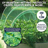 Protective Netting 4x12M Garden Crops Plant Fruit Insect Animal Barrier