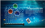67cm LED Aquarium Lights Submersible Air Bubble RGB Light for Fish Tank
