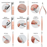 18PCS Manicure Pedicure Kit Set Stainless Steel Nail Grooming Clippers Tools