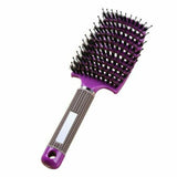Nylon Bristle Detangling Boar Hair Brush Head Scalp Massage Vented Comb AU