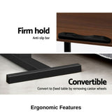 Laptop Desk Portable Mobile Computer Table Stand Adjustable Bed Study AU