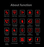 Blood Pressure Heart Rate Monitor Fitness Tracker Smart Bracelet Watch Wristband