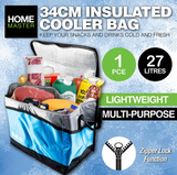 2 Pcs Portable Insulated Bag Cooler - 34cm x 27cm x 30cm Beach Picnic Cooler Bag