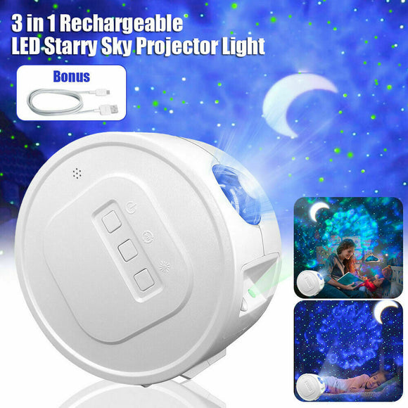 LED Star Night Light Projector Galaxy Starry Ocean Star Sky Party Lamp Kids Gift