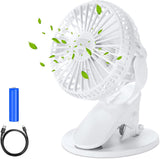 Portable Desk Fan Mini Usb Rechargeable Quiet Cooler Table Clip Pram Cooling AU
