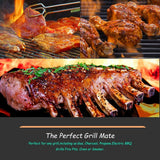 1-4PC Mintiml Charcoal BBQ Grill Mesh Mat Non-Stick Cooking Barbecue Liner Sheet