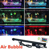 67cm LED Aquarium Lights Submersible Air Bubble RGB Light for Fish Tank