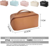 Cosmetic Divider Bag PU Makeup case Storage Portable Travel Pouch Large Capacity