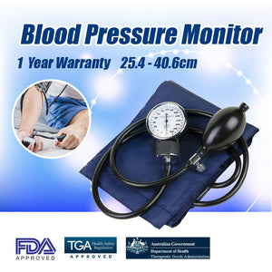 Aneroid Sphygmomanometer Arm Blood Pressure Monitor Cuff Stethoscope Meter