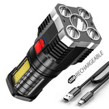 Super Bright Torch Led Flashlight 1200000LM USB Rechargeable Tactical Side Lamp