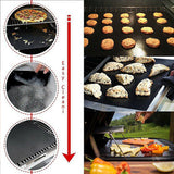 3Pcs Copper Reusable BBQ Grill Mat Bake Sheet Resistant Teflon Meat Barbecue Non-Stick