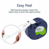 20PK Compatible Dymo LetraTag Refills 91331 Plastic Label Tape LT-100H 12mm x 4m