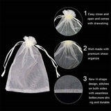 10-100Pcs 3 Size Organza Bag Sheer Bags Jewellery Wedding Candy Packaging Gift